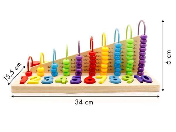 Pedagogisk leke kuleramme tallklosser ECOTOYS - Bilde 5