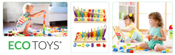 Pedagogisk leke kuleramme tallklosser ECOTOYS - Bilde 8
