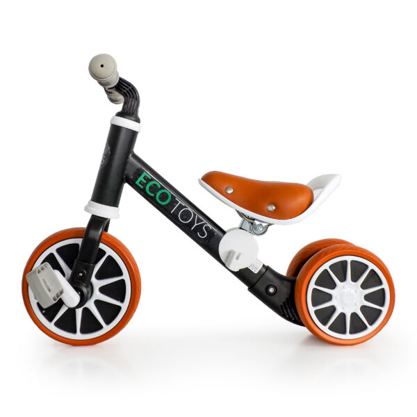Løpesykkel med pedaler 2i1 ECOTOYS Svart - Bilde 5