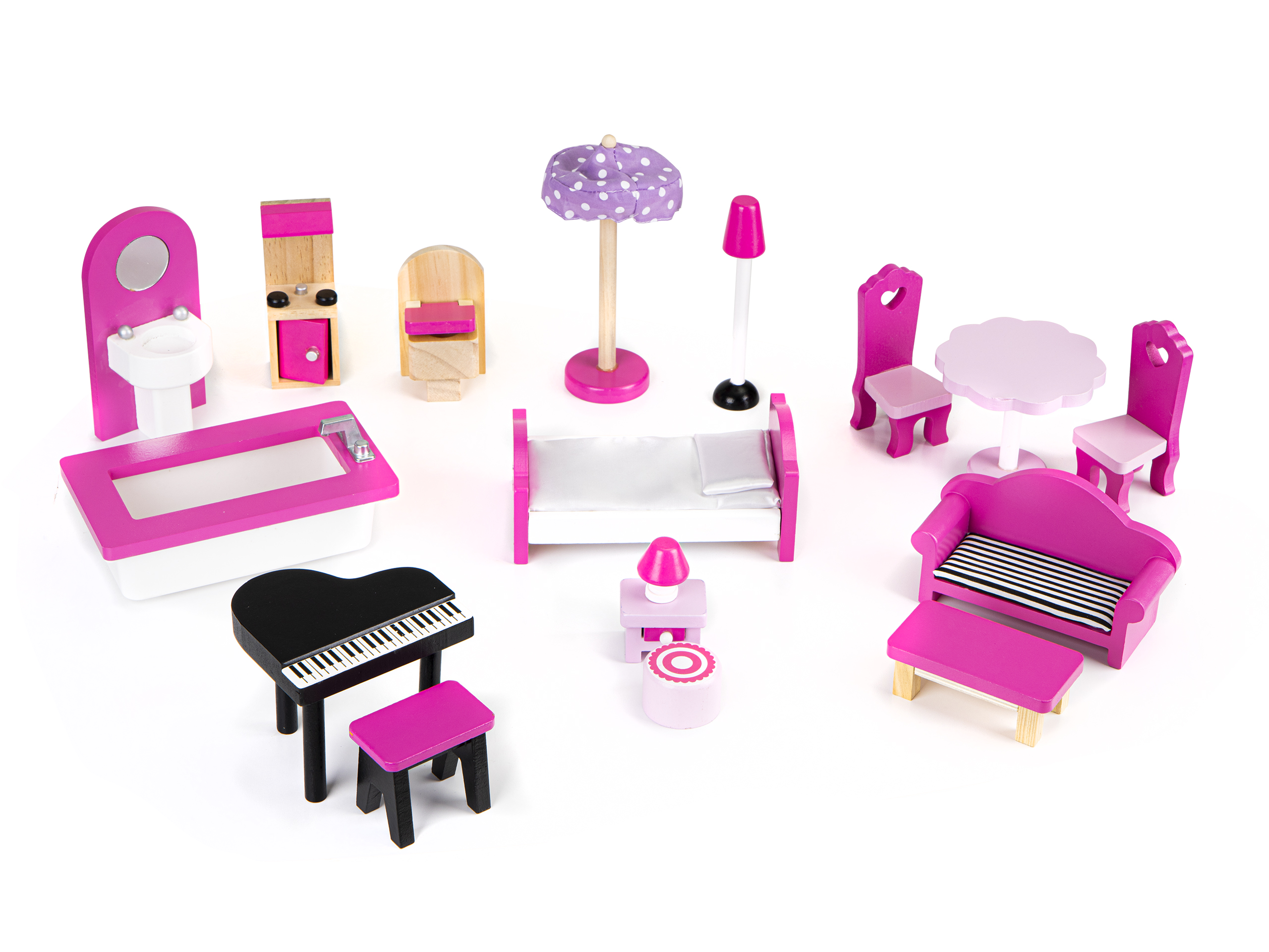 Tredukkehus møbler ECOTOYS - Bilde 5