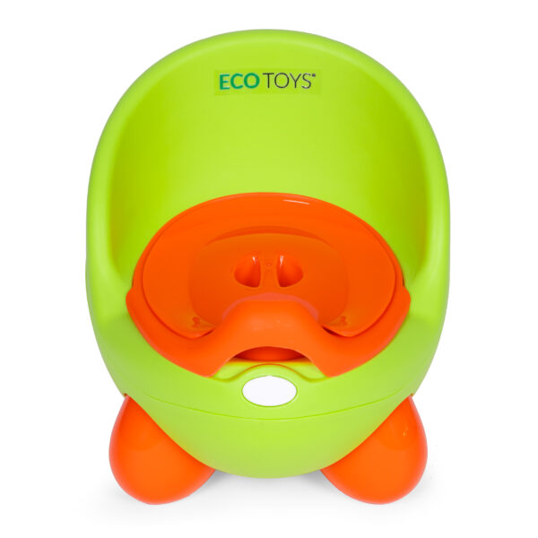 Barnetoalett med uttakbar innsats sklisikre ben ECOTOYS Grønn - Bilde 2