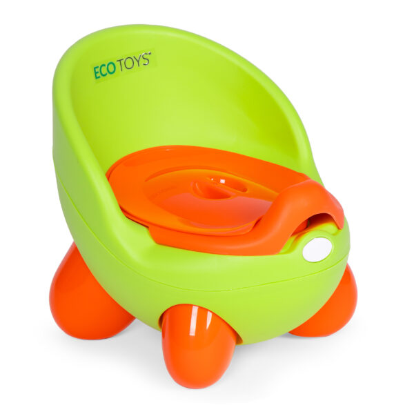 Barnetoalett med uttakbar innsats sklisikre ben ECOTOYS Grønn - Bilde 3