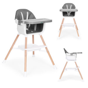 Spisestol 2-i-1 ECOTOYS Grå
