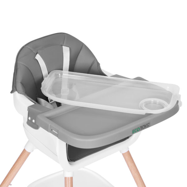 Spisestol 2-i-1 ECOTOYS Grå - Bilde 3