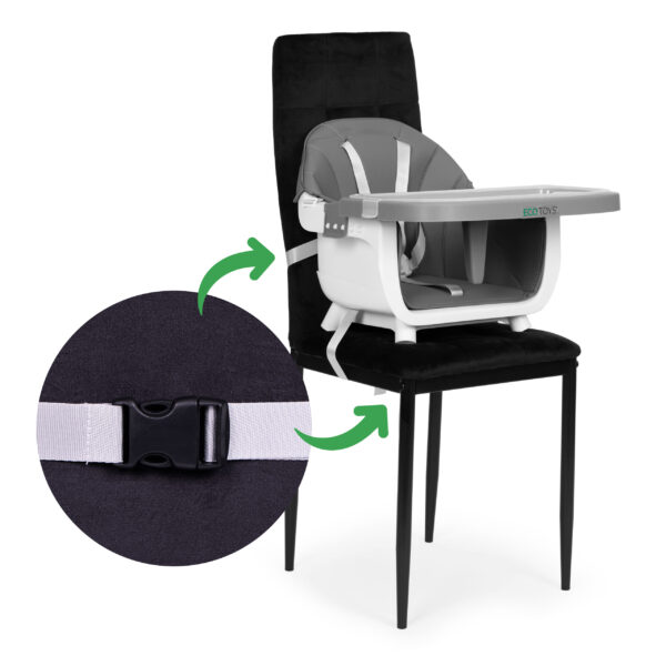 Spisestol 2-i-1 ECOTOYS Grå - Bilde 5