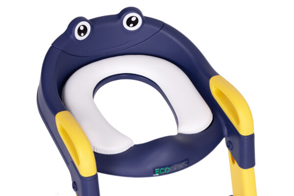 Barnetoalettsete med trapp og stige ECOTOYS Blå - Bilde 6