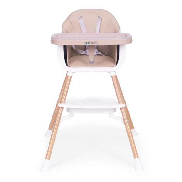 Spisestol 2-i-1 ECOTOYS Beige - Bilde 2