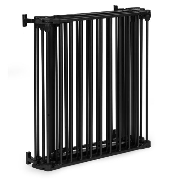 Lekegrind sikkerhetsbarriere for barn og dyr 5 paneler 60 cm metall ECOTOYS Svart - Bilde 8