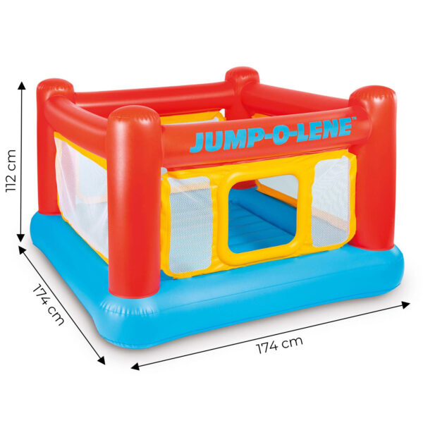 Oppblåsbar trampoline Slott 174 x 174 x 112 cm 48260 INTEX - Bilde 5