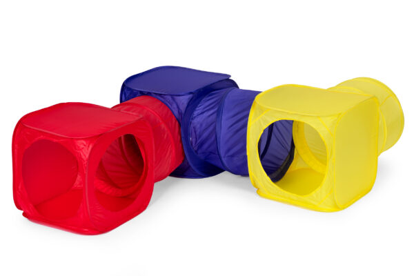 Selvoppsettende leketelt for barn 6 elementer tunneler terninger IPLAY - Bilde 2