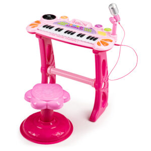 Keyboard piano med mikrofon mp3 Rosa