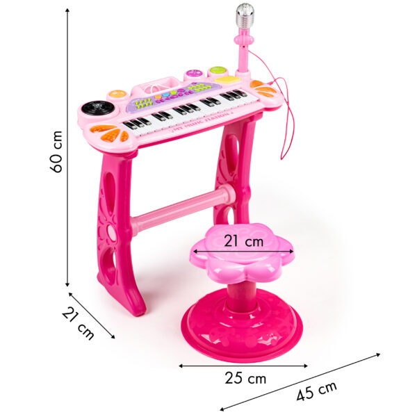 Keyboard piano med mikrofon mp3 Rosa - Bilde 5