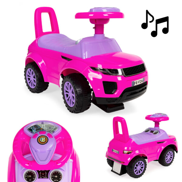 Gåbil for barn lyder Rosa