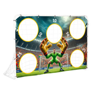 Fotballmål for trening med presisjonsmatte 180x122 cm