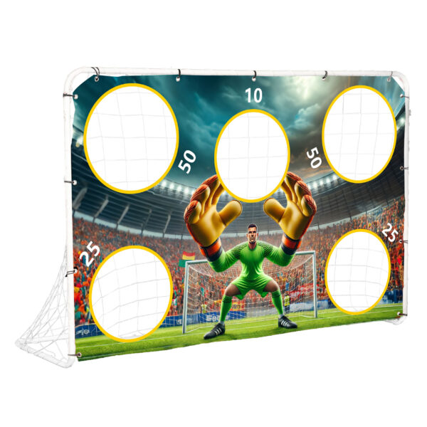 Fotballmål for trening med presisjonsmatte 180x122 cm