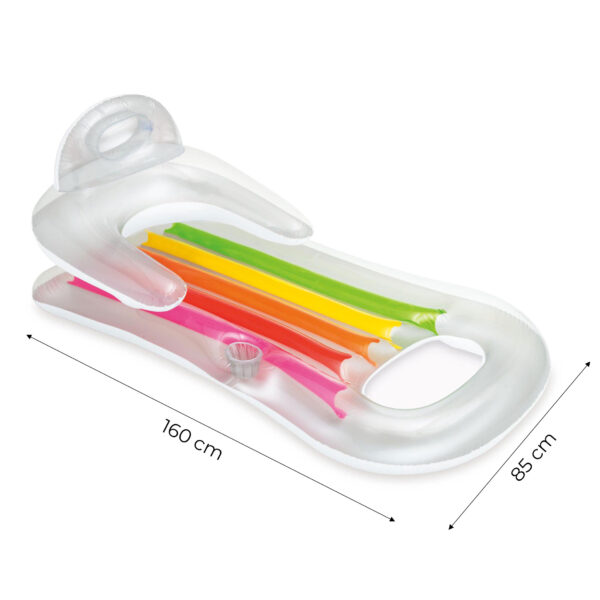 Intex 58802 oppblåsbar flytemadrass Blå - Bilde 3