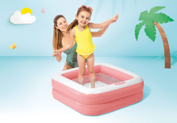 Oppblåsbart barnebasseng 57100 INTEX Rosa - Bilde 2