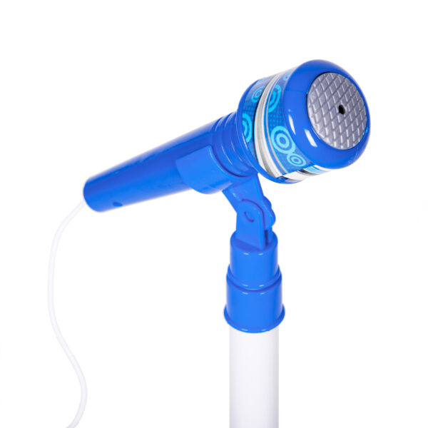 Elektrisk gitar sett mikrofon stativ for barn MP3 Blå - Bilde 5