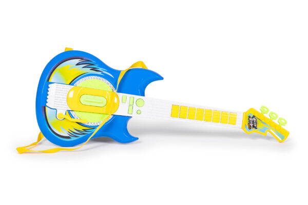 Elektrisk gitar sett mikrofon stativ for barn MP3 Blå - Bilde 6