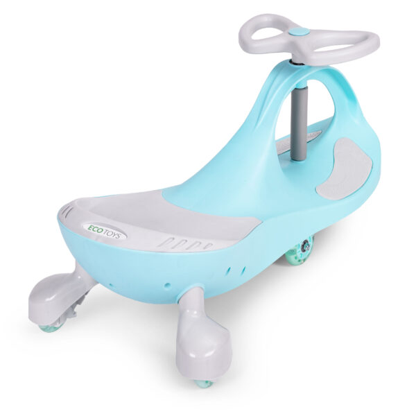Svingbil for barn LED hjul ECOTOYS Blå - Bilde 4