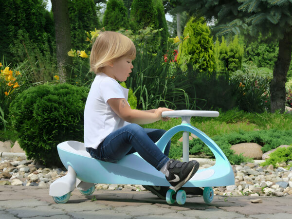 Svingbil for barn LED hjul ECOTOYS Rosa - Bilde 2