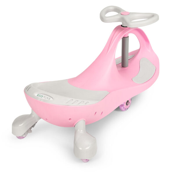 Svingbil for barn LED hjul ECOTOYS Rosa - Bilde 4
