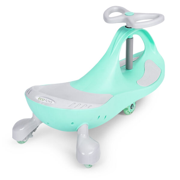 Svingbil for barn LED hjul ECOTOYS Grønn - Bilde 4