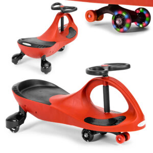 Svingbil for barn LED hjul ECOTOYS Rød
