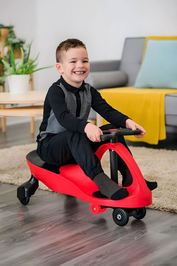 Svingbil for barn LED hjul ECOTOYS Rød - Bilde 2