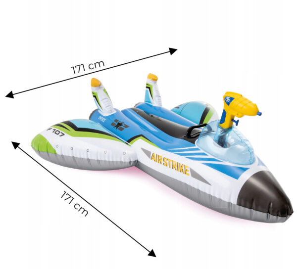 Oppblåsbar fly med vannpistol INTEX 57536 Blå - Bilde 5