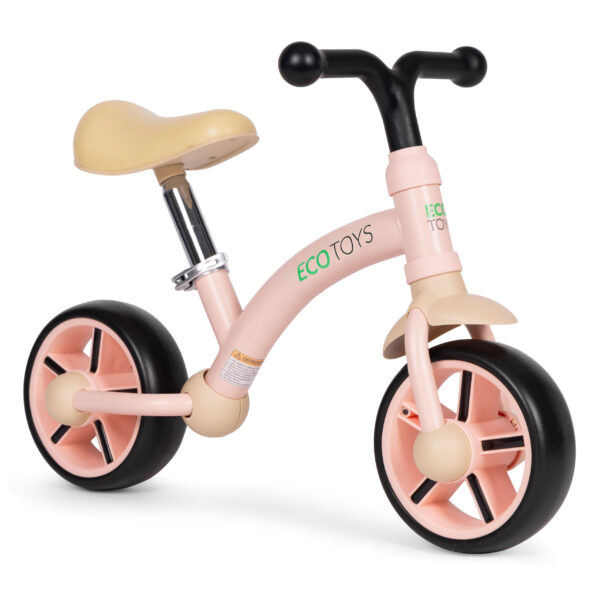 Balansesykkel for barn EVA-hjul justerbart sete ECOTOYS Rosa - Bilde 2