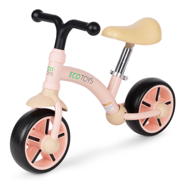 Balansesykkel for barn EVA-hjul justerbart sete ECOTOYS Rosa - Bilde 3