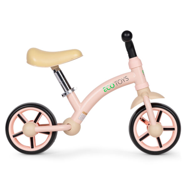 Balansesykkel for barn EVA-hjul justerbart sete ECOTOYS Rosa - Bilde 4