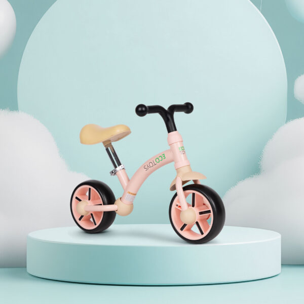 Balansesykkel for barn EVA-hjul justerbart sete ECOTOYS Rosa - Bilde 8