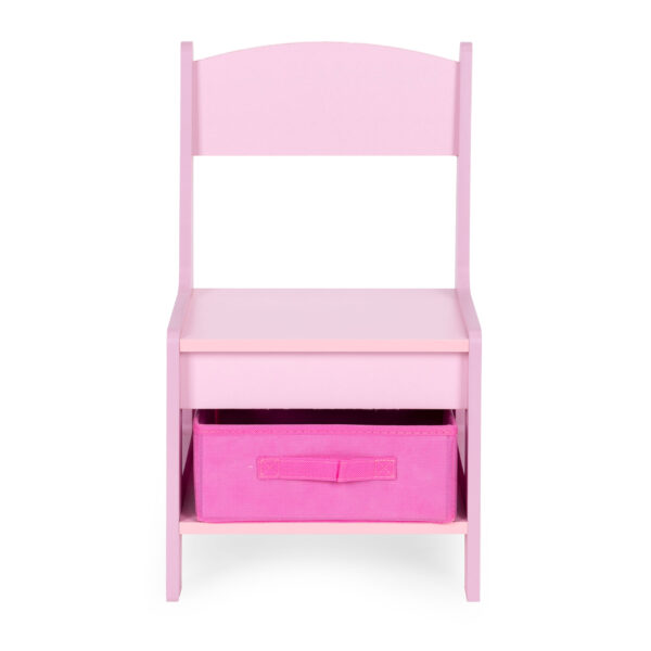 Barnemøbelsett bord 2 stoler og krittavle ECOTOYS Rosa - Bilde 7
