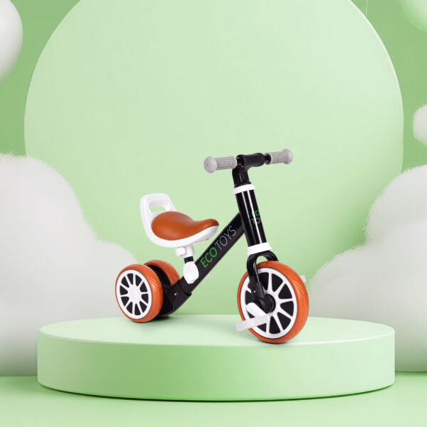 Løpesykkel gåbil med pedaler 2i1 ECOTOYS Svart - Bilde 2