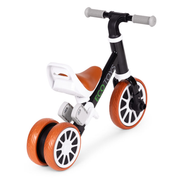 Løpesykkel gåbil med pedaler 2i1 ECOTOYS Svart - Bilde 4