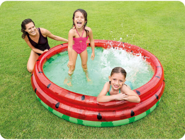 Oppblåsbart barnebasseng vannmelon plaskebasseng INTEX 58448 - Bilde 2