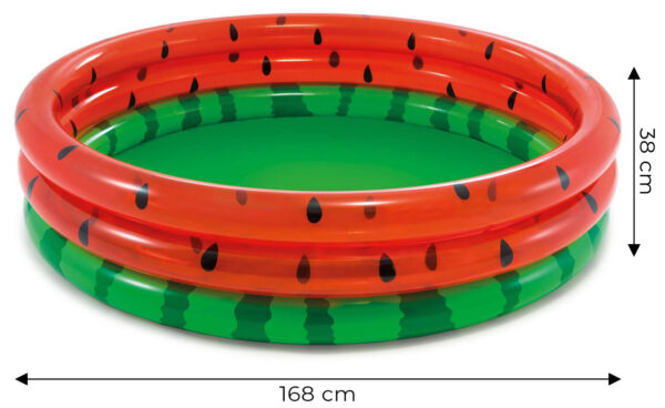 Oppblåsbart barnebasseng vannmelon plaskebasseng INTEX 58448 - Bilde 4