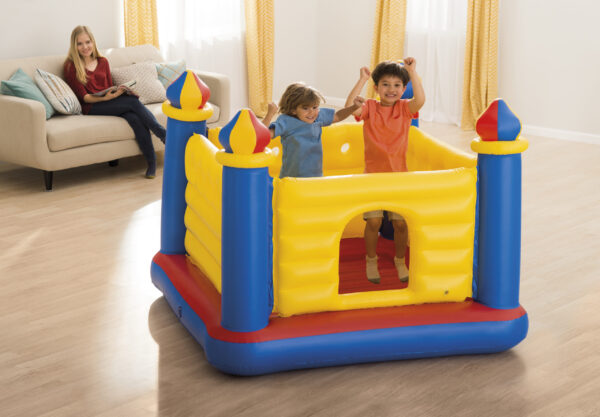 Oppblåsbar trampoline Slott for barn 174 x 174 x 135 cm 48259 INTEX - Bilde 2