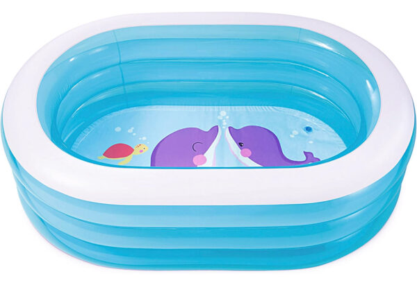 Oppblåsbart basseng barnebasseng oval 163x109x46 cm INTEX 57482 - Bilde 3