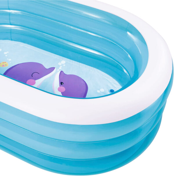Oppblåsbart basseng barnebasseng oval 163x109x46 cm INTEX 57482 - Bilde 5