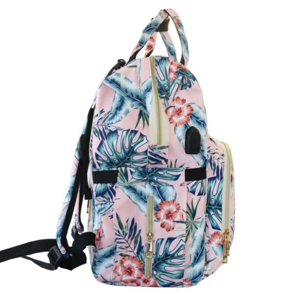 Torba, organizer do wózka plecak dla mamy Różowy 42x26x19cm PL152R - Bilde 3
