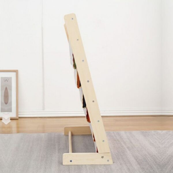 Bokhylle 6 nivåer stativ bokorganisator med lommer 79x60 cm SZ45 - Bilde 7