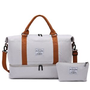 Sett reiseveske med to rom med toalettmappe 51x25x39cm T263SZ