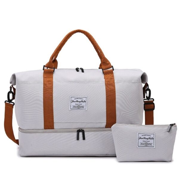 Sett reiseveske med to rom med toalettmappe 51x25x39cm T263SZ