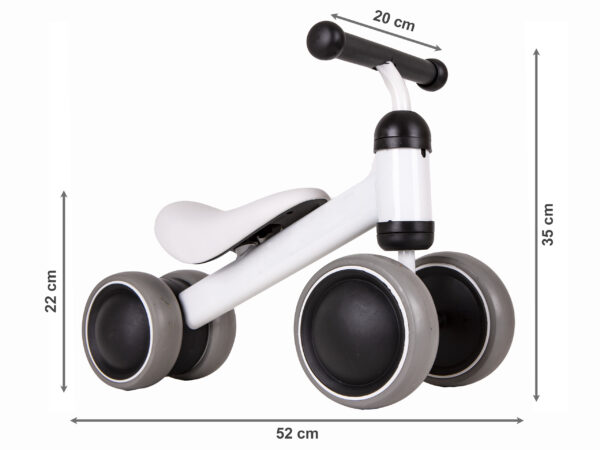 Treningsbalansesykkel mini sykkel for barn ECOTOYS Hvit - Bilde 7
