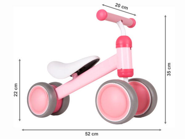 Treningsløpesykkel mini sykkel for barn ECOTOYS Rosa - Bilde 7