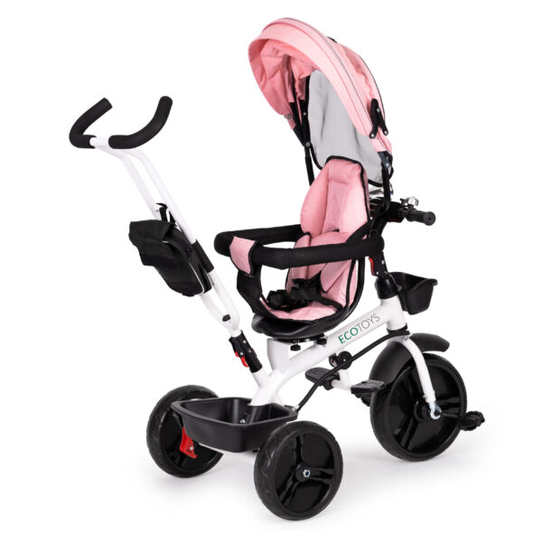 Trehjulssykkel med roterbart sete 360 ECOTOYS Rosa - Bilde 4
