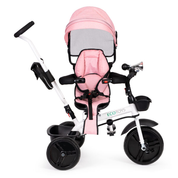 Trehjulssykkel med roterbart sete 360 ECOTOYS Rosa - Bilde 3